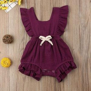 🌻Maroon romper